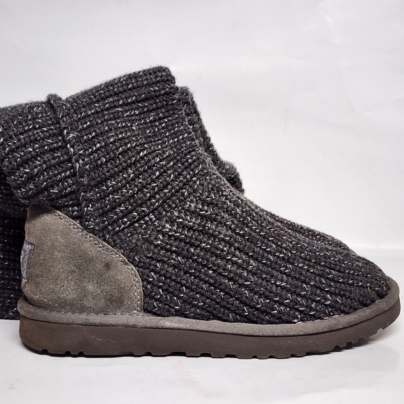 UGG Shoes - Ugg Classic “Cardy” Tall Button Sweater Boots in Gray size 8